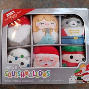 Squishmallow 2021 Holiday Squad Christmas Plush Ornaments NEW